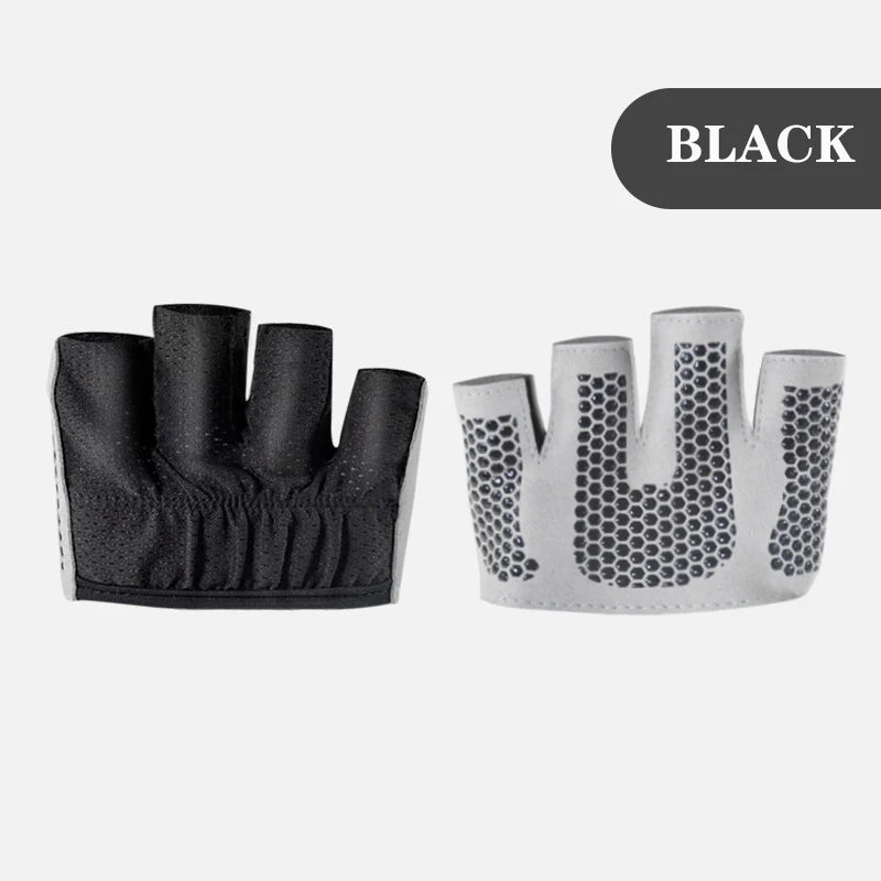 Guantes de Gimnasio sin Dedos | Antideslizantes para CrossFit, Pesas y Fitness (Hombre y Mujer)