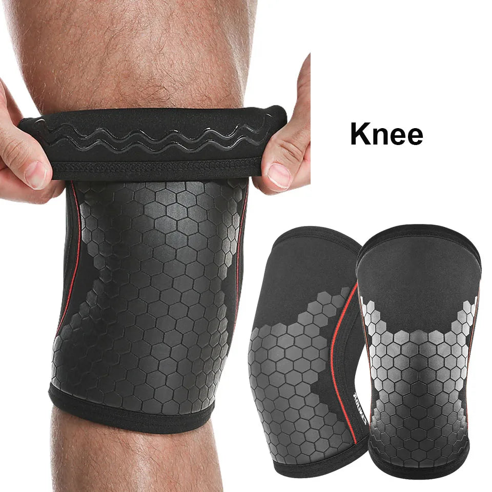 Rodilleras de Neopreno 7mm para Gym | Soporte Profesional para Sentadillas, CrossFit y Pesas (Par)