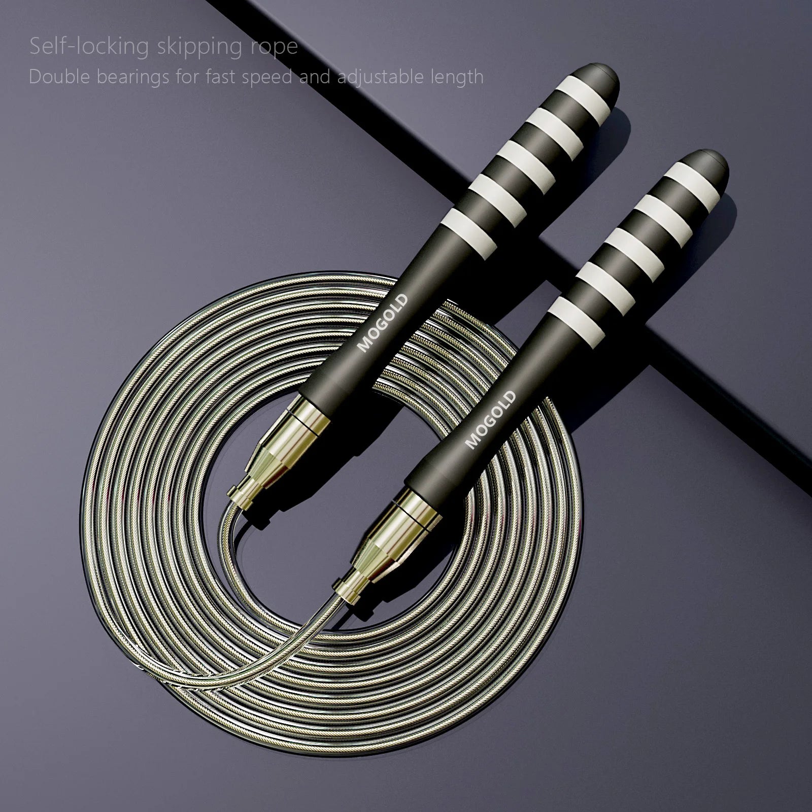 Cuerda para Saltar Profesional CrossFit | Speed Rope con Rodamientos y Cable de Acero