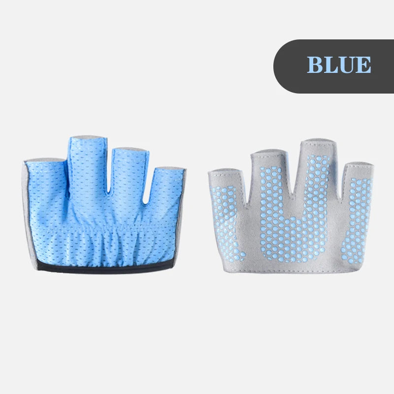 Guantes de Gimnasio sin Dedos | Antideslizantes para CrossFit, Pesas y Fitness (Hombre y Mujer)