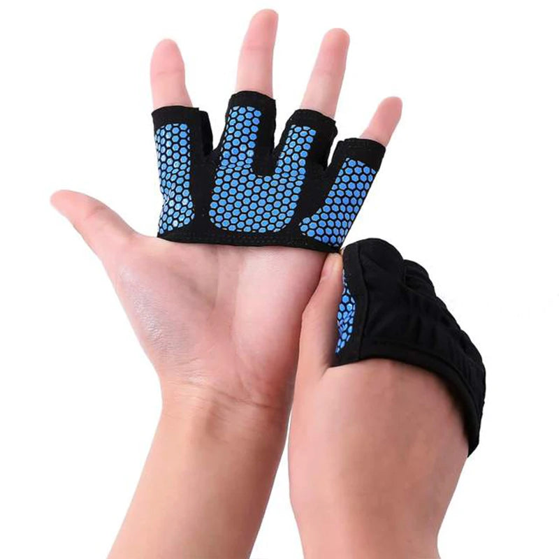 Guantes de Gimnasio sin Dedos | Antideslizantes para CrossFit, Pesas y Fitness (Hombre y Mujer)