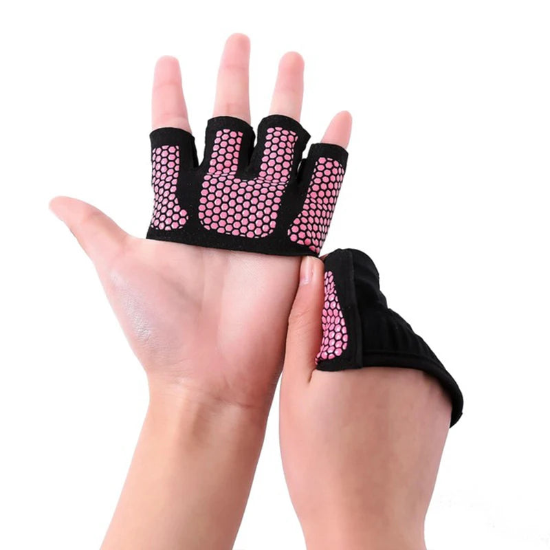 Guantes de Gimnasio sin Dedos | Antideslizantes para CrossFit, Pesas y Fitness (Hombre y Mujer)